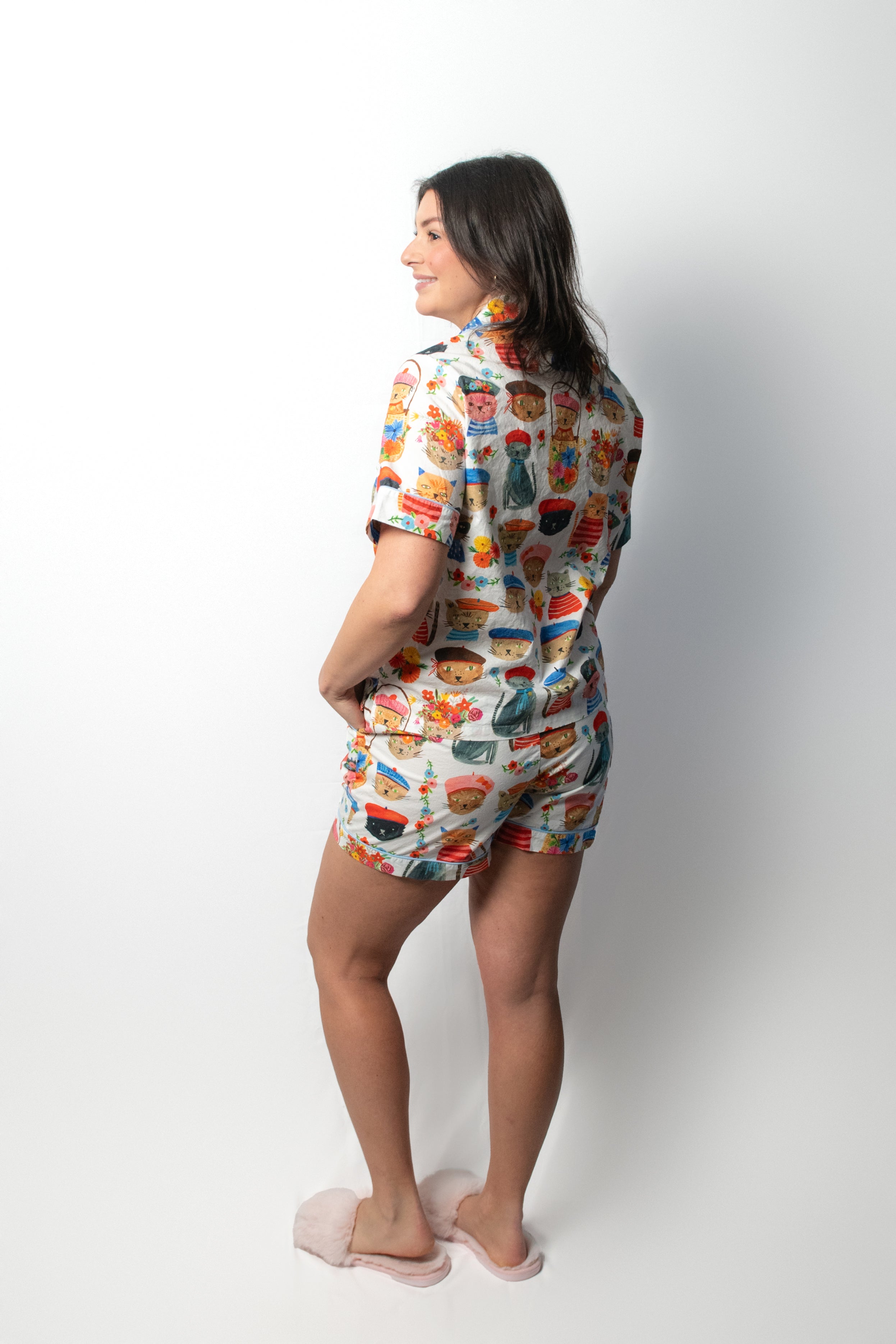 Ooh La La Cats Meow Short Pajama Set