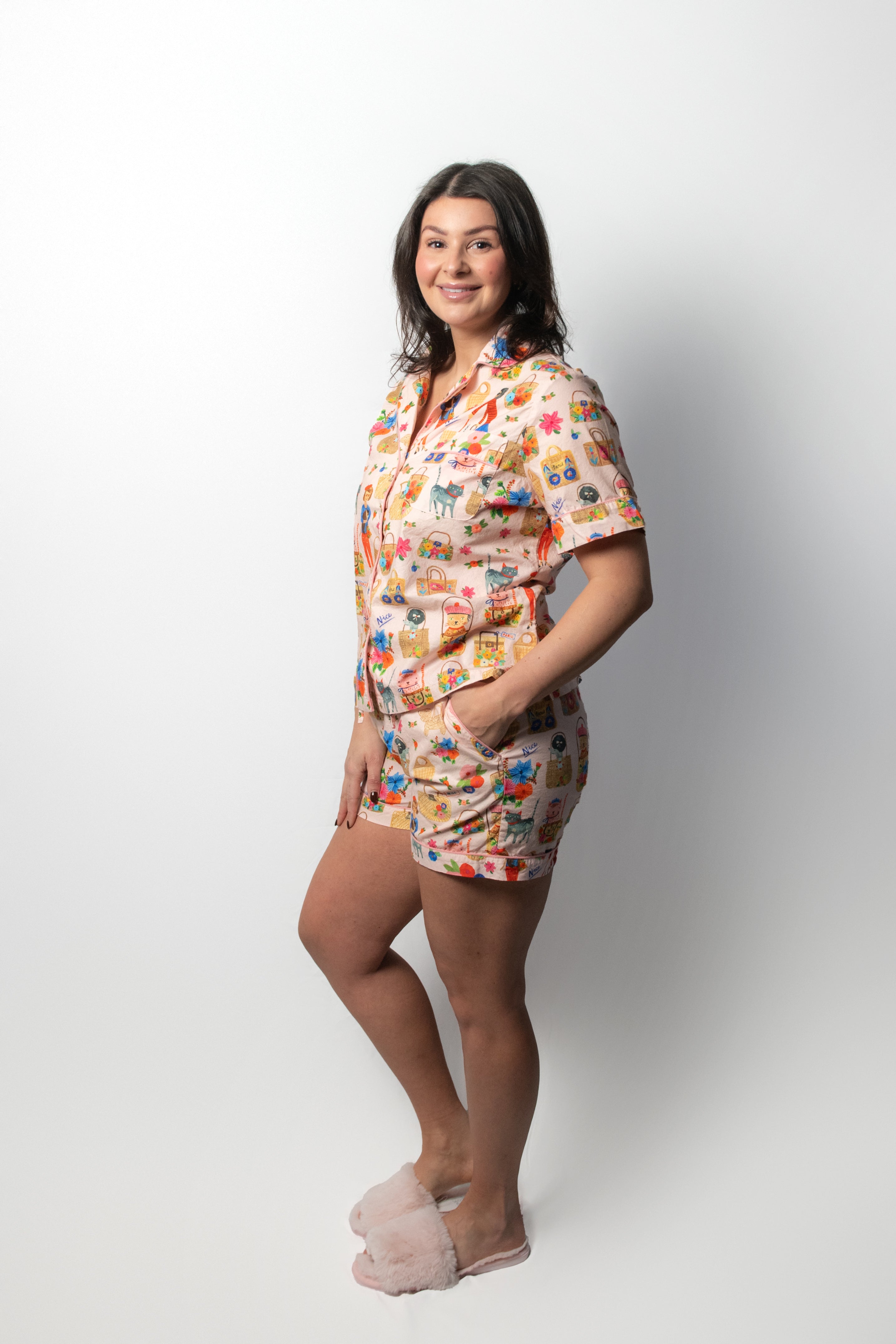 Ooh La La Cats Short Pajama Set