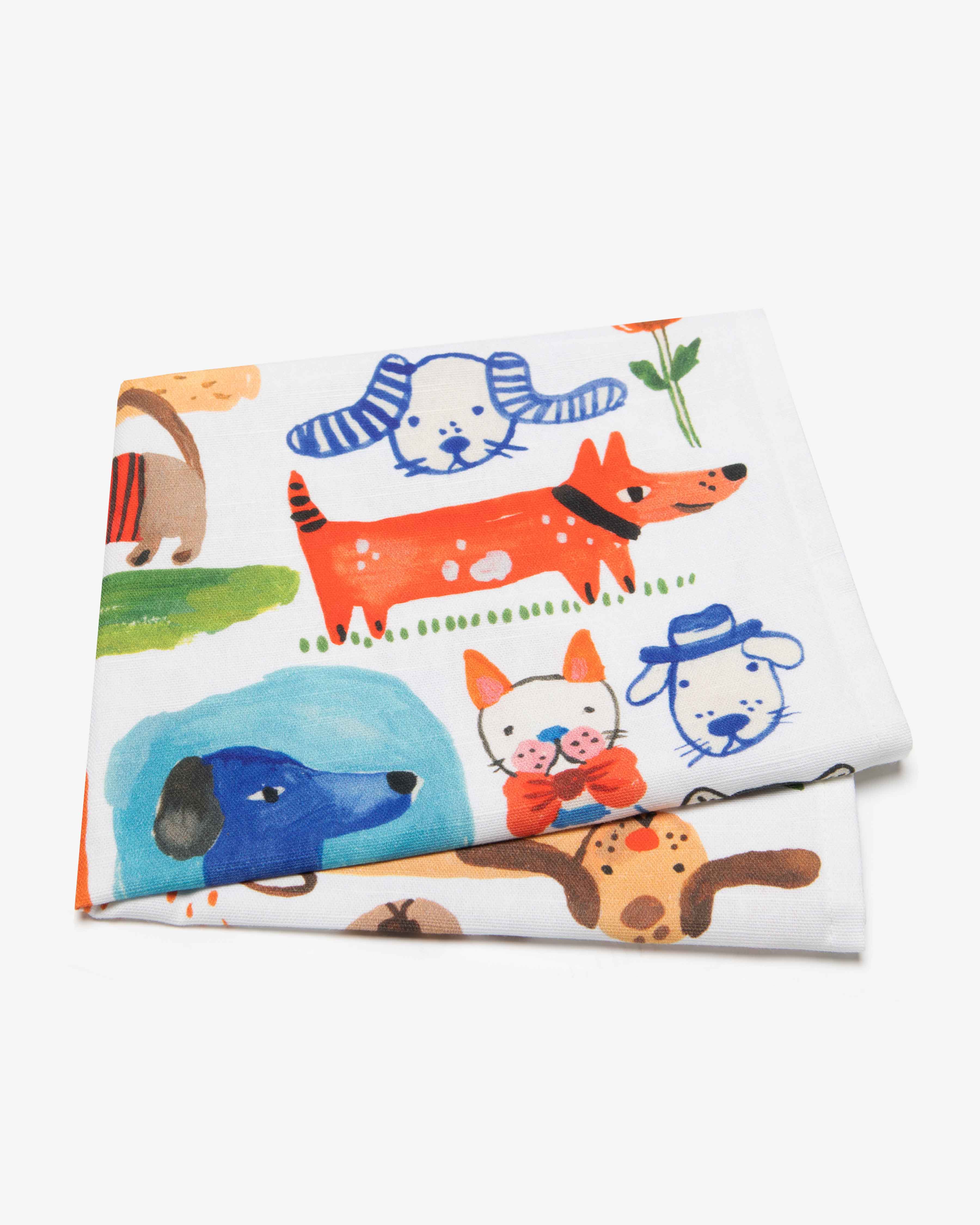 Painted Dog Tea Towel