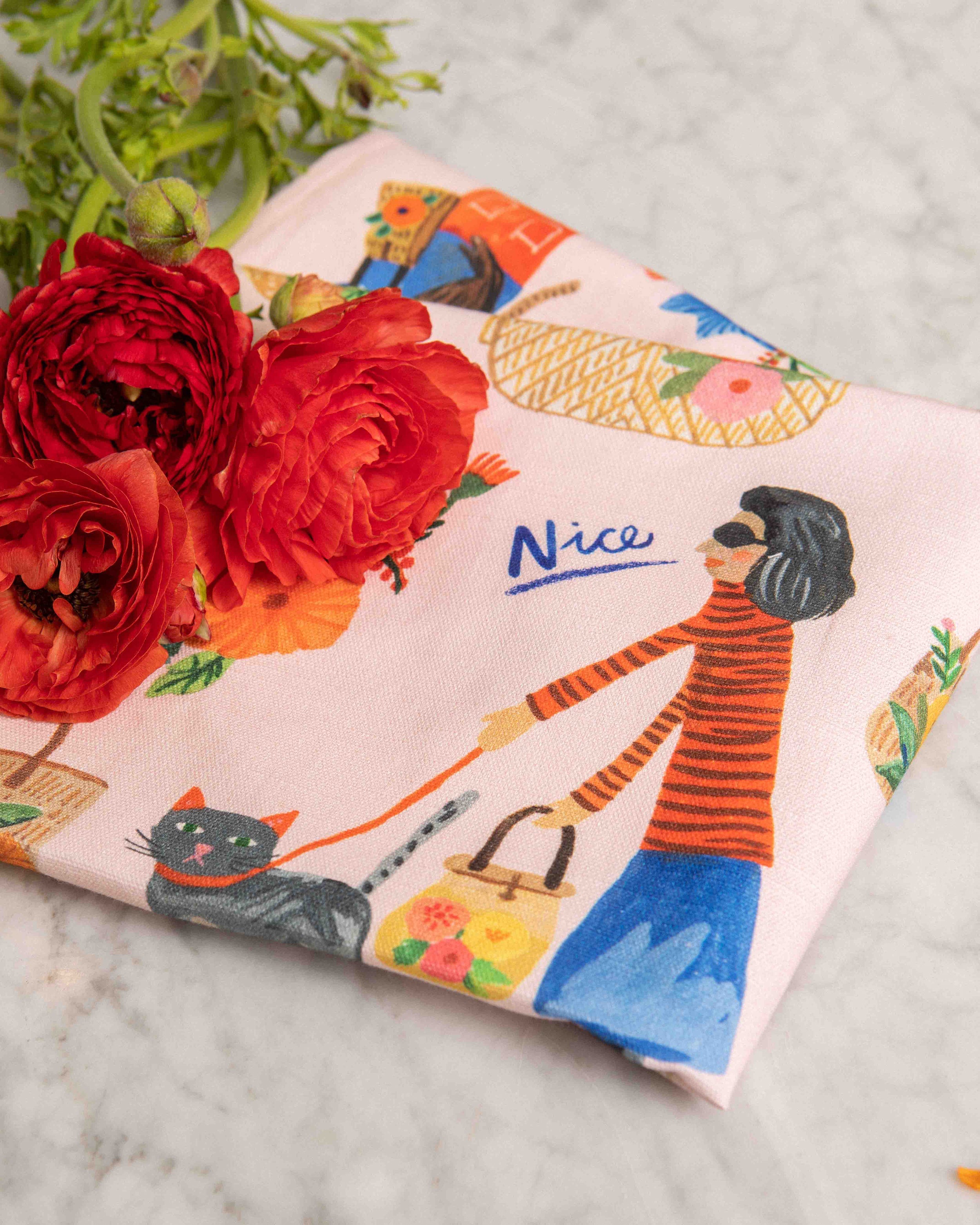 Ooh La La Cats Tea Towel