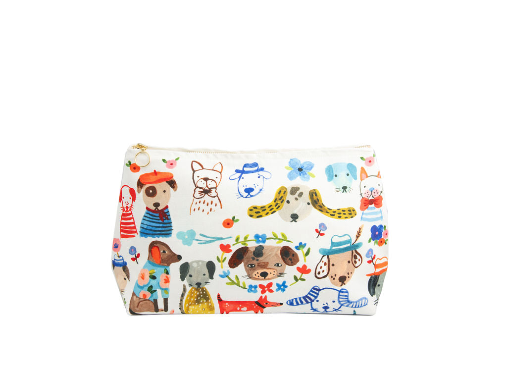 Painted Dog Cosmetic Bag