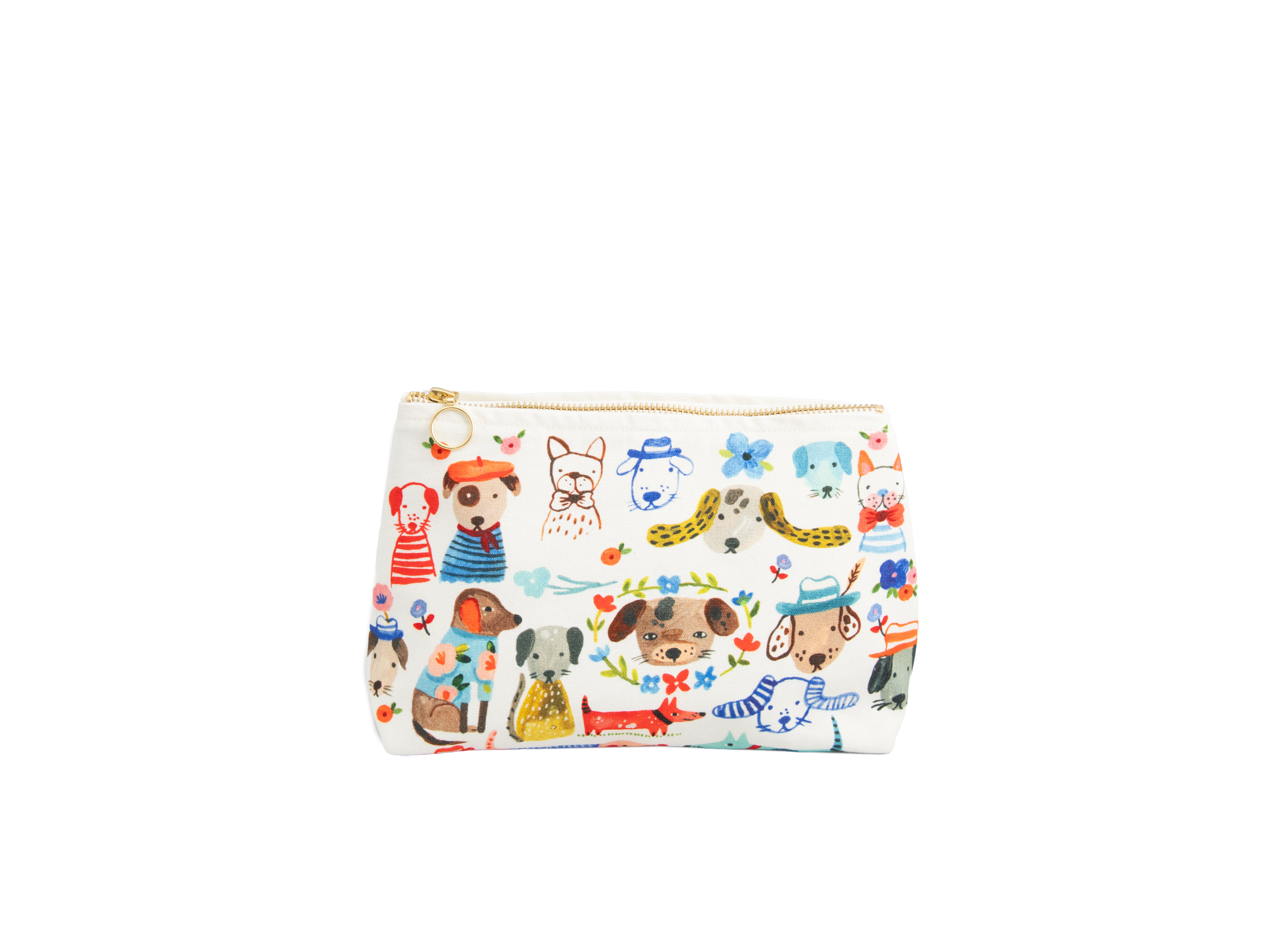 Painted Dog Cosmetic Bag
