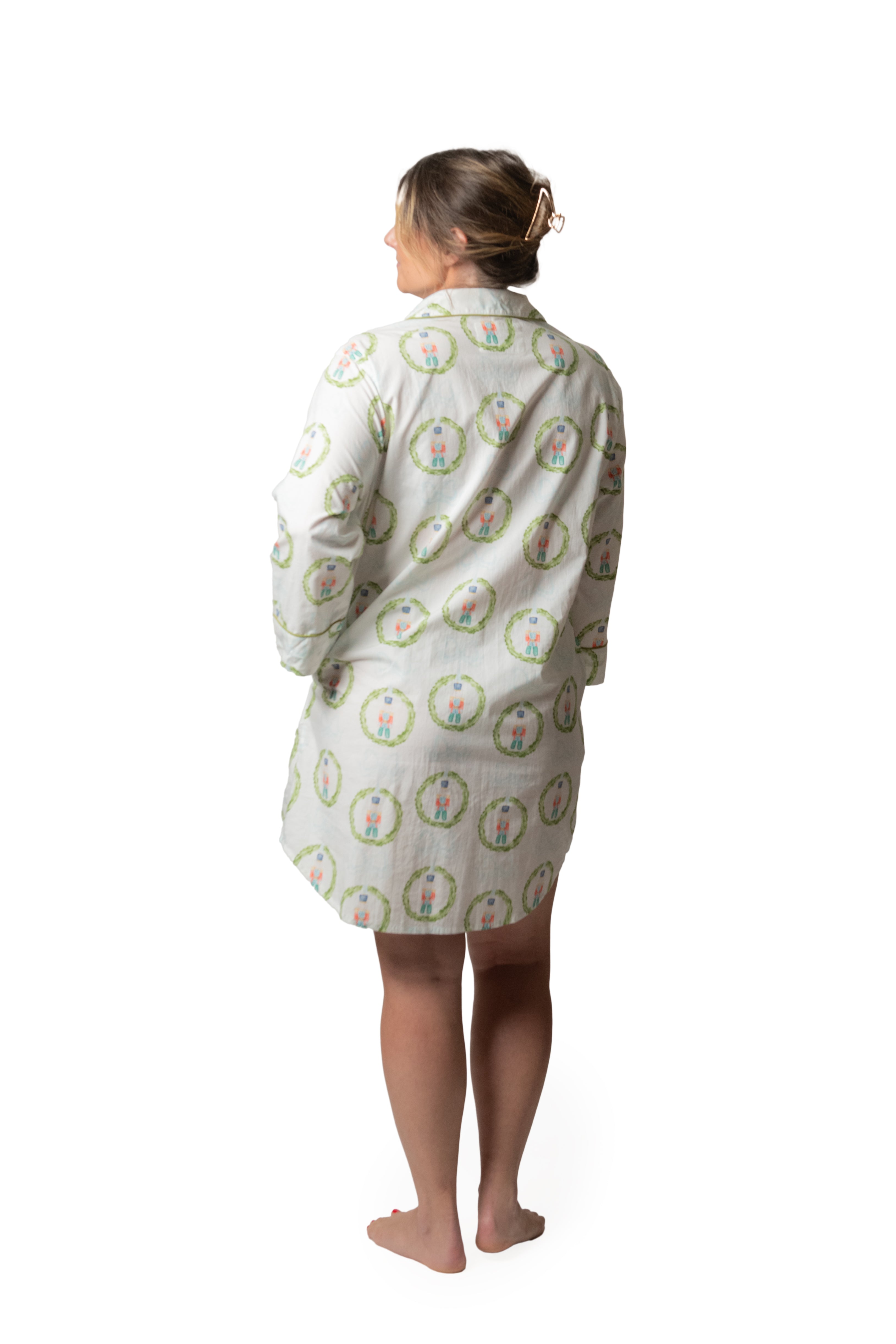 "Hippopotamus & Nutcracker" Long Shirt Pajamas